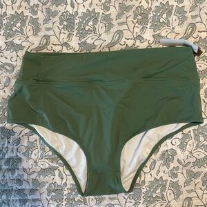 PINK Victoria's Secret Green Swim Bottoms